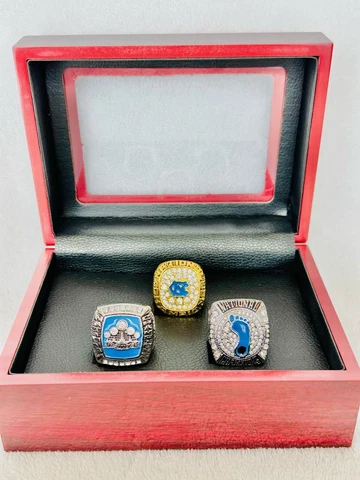 3 PCS North Carolina Tarheels Brass Championship Ring W Box US Ship 2005/09/17 Cover