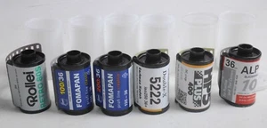 Assorted 35mm films Rollei - Ilford - Fomopan etc - Imagen 1 de 4