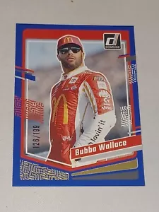 2024 Donruss Racing Blue  Bubba Wallace 125/199 - Picture 1 of 2