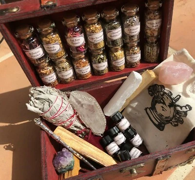 WITCHCRAFT KIT ~ witch altar sets ~ wiccan supplies and tools - Image 1 of 4