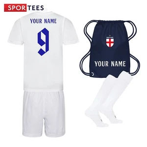 Custom Kids England Style Lioness Style Football Kit Shirt, Shorts, Socks & Bag - Picture 1 of 7