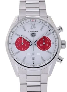 TAG Heuer Carrera Chronograph Japan Limited CBN201M.EA0016 White New - Picture 1 of 3