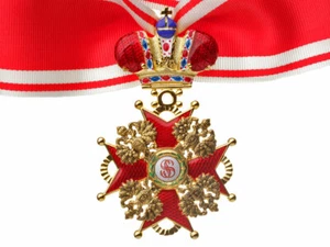 Orden de San Estanislao 2a clase con corona imperial 1839 premio imperial ruso - Imagen 1 de 12