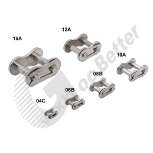 Verbindungsglieder Rollenkette 04C~16A Edelstahl Einzellitze Rollenglieder - Bild 1 von 5