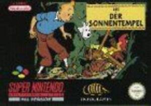 Jeu SNES Tintin Et Le Temple Du Soleil Snes Super Nintendo