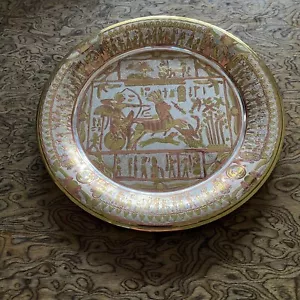 Ägypten handgefertigte Hängeplatte aus Kupfer Silber Bronze 1990er Jahre altägyptischer Stil - Bild 1 von 2
