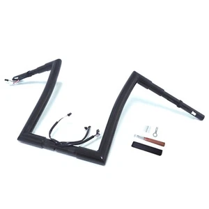 Black 14" Prewired Handlebar 1.5" 32mm for 2016-2023 Road Glide Aftermarket - Picture 1 of 8