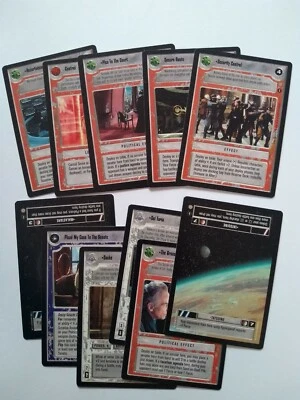 Star Wars ccg M/NM Coruscant 43 unique cards commons, unc's, rules, lists - READ - Image 1 of 2