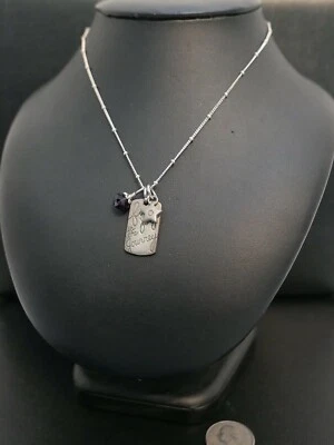 Origami owl 17" charm necklace Find Joy in the Journey Star Purple Crystal Tag ! - Изображение 1 из 3