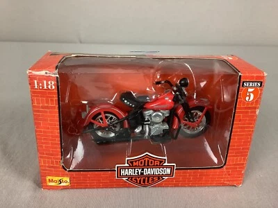 Maisto Harley Davidson 1948 FL Panhead 1:18 Motorcycle New In Box 1998 - Image 1 of 4