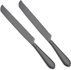 Bread Knife, 2 Piece 13 Inches Serrated Bread Knives, Professional Design One-Pi - Picture 1 of 12