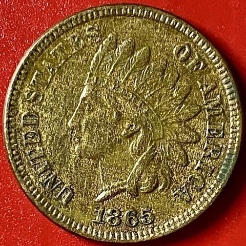 1865 INDIAN HEAD CENT FANCY 5 Cover