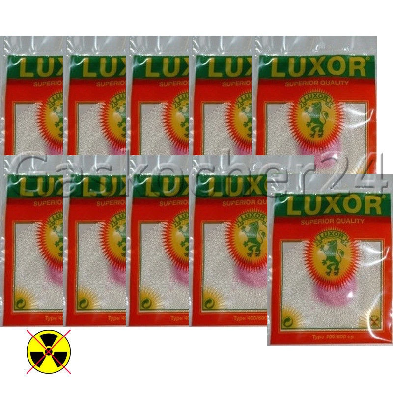 10 x Medias incandescentes LUXOR 400/600CP 2 orificios para PETROMAX 500HK con soporte HK500