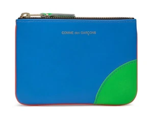 Comme des Garcons SUPER FLUO TOP ZIP WALLET SA8100SF Blue Orange CDG - Picture 1 of 3