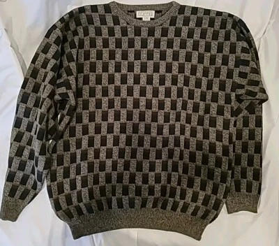 Suéter Vintage Gianfranco Ruffini Para Hombre XL Tejido Geométrico Años 90 Pullover Foto 1 de 4