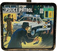 Vintage 1978 Police Patrol Collectible Metal Lunchbox Aladdin  No Thermos