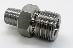 CGA 346 SCBA Paintball Breathing Air Compressor SCUBA x 1/4" MNPT Adapter - Picture 1 of 3