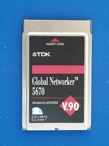 TDK Global Networker 5670 V90 Modem/LAN/GSM cardbus - Picture 1 of 2