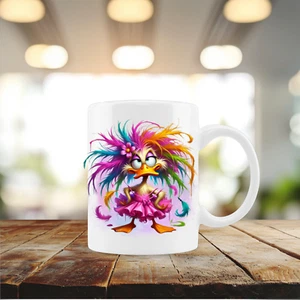 Taza/taza/sublimada/personalizar Girl Duck, café/té/chocolate 12 oz (cu325) - Imagen 1 de 1