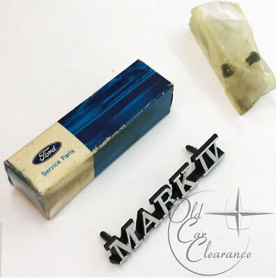 Placa de identificación del guardabarros delantero Lincoln Mark IV 1972-1976 (D2LY16098A) NOS Foto 1 de 4