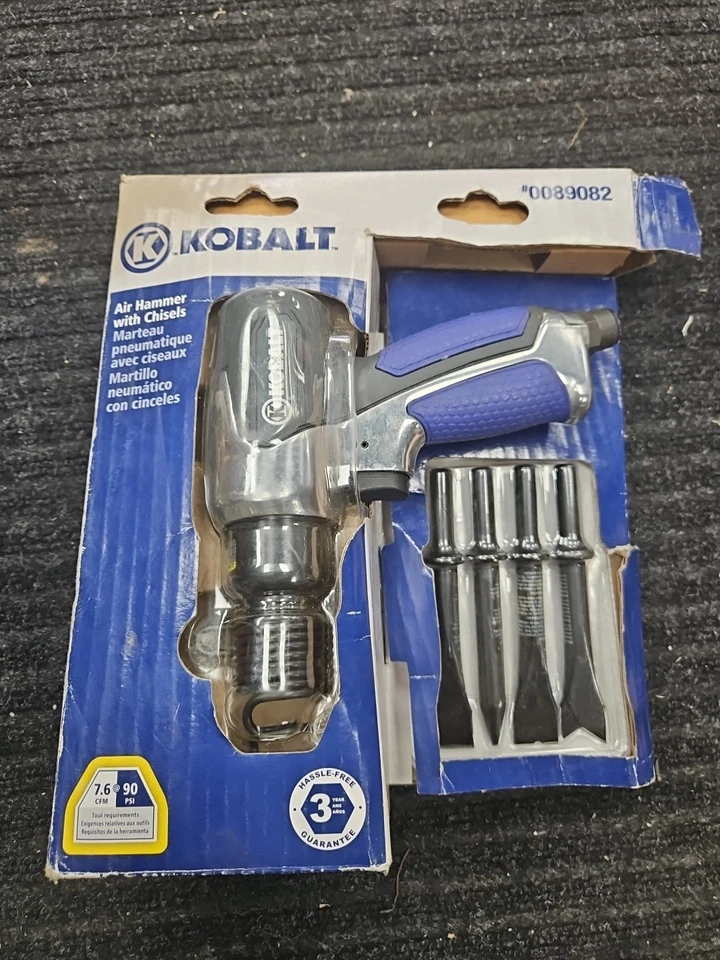 Kobalt Air Hammer With Chisels 0089082 - Image 1 of 2