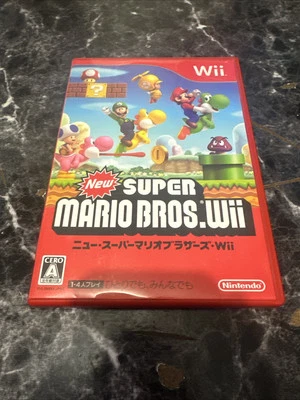 New Super Mario Bros. Wii Nintendo Wii Japan Japanese Import With Manual - Image 1 of 4