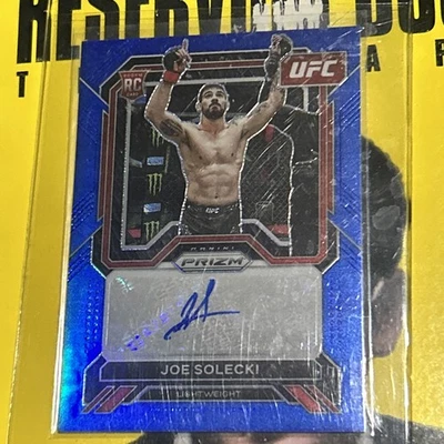 2023 Panini Prizm UFC Joe Solecki Blue 11/49 Rookie Auto Signature RC - Image 1 of 4