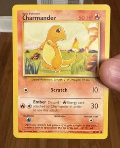 Pokemon Charmander 46/102 Basic Pokemon Shadow Rare Card Nm Pack Fresh - Picture 1 of 2