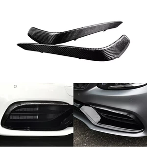 Cubierta de admisión de aire del alerón del parachoques delantero de fibra de carbono para Benz W205 S205 C63S AMG - Imagen 1 de 12