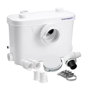Bomba de Maceración Automática Aquamatix Macerador de Residuos de Inodoro de Aguas Residuos 400W 100L/min - Imagen 1 de 8