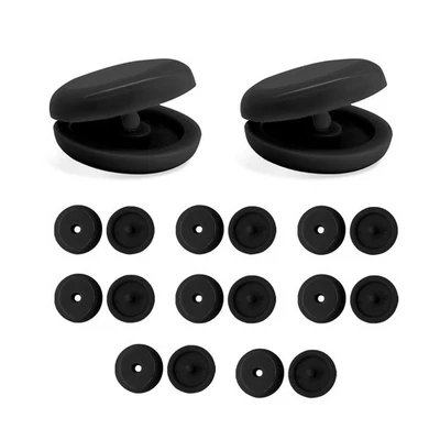 10 Sets Universal Seat Belt Cutton Stop Snap-On Plastic Seatbelt Stopper Clips - Image 1 of 4