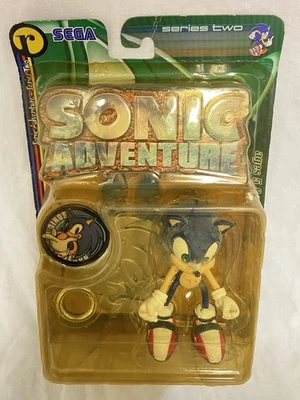 Resaurus Sonic Adventure Series 2 Sonic Action Figure In Yellowed Distressed Pkg - Image 1 of 4