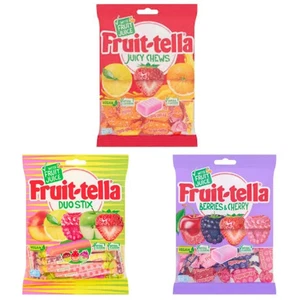 FRUIT TELLA Juicy Chews, Duo STIX - Vegan - Full Box - 12 x 135g - Bild 1 von 3