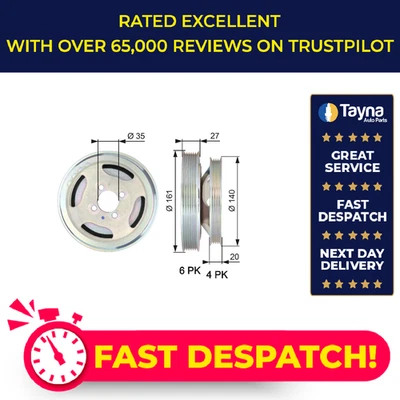 Polea cigüeñal (TVD) se adapta a FIAT DOBLO 223 1.3D 04 a 13 puertas 55182506 calidad Foto 1 de 4