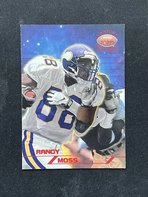 RANDY MOSS - 1998 TOPPS NFL STARS ROOKIE RC CARD #66  /8799 - Image 1 of 2