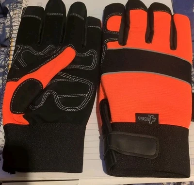 Guantes de trabajo de invierno de alta visibilidad Heatlok impermeables aislados talla XL o naranja de seguridad Foto 1 de 4