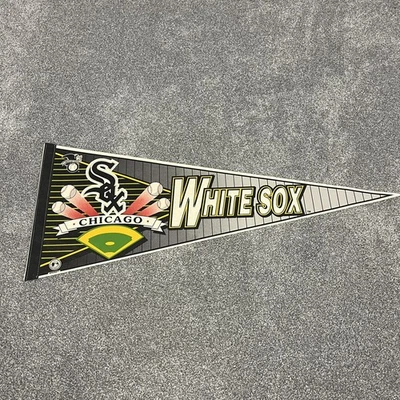 Bandera deportiva vintage de los Medias Blancas de Chicago decoración de pared béisbol MLB Foto 1 de 4