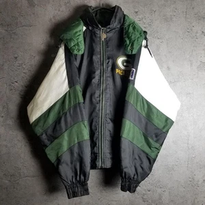 Rare PRO PLAYER Green Bay Packers Nylon Blouson Jacket - Picture 1 of 12