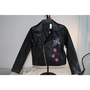 Def Leppard Girls Faux Leather Motorcycle Zipper Jacket- Size Small and Medium - Picture 1 of 6
