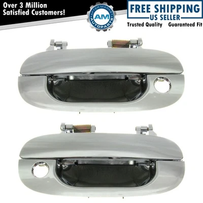 Outer Outside Exterior Door Handle Chrome Pair Set for Dodge Ram Pickup Truck - Image 1 of 2