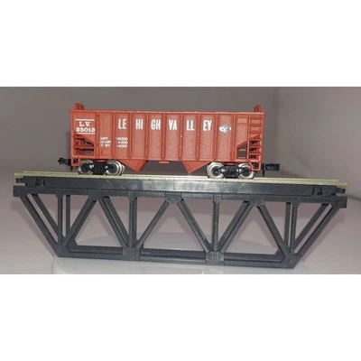 Model Power 2 Hopper Open Car N Scale Train Freight Car L.V. Lehigh Valley 3424 - Image 1 of 4