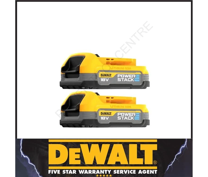 DeWalt DCBP034 18v Compact Powerstack Battery DCBP034-XJ - Twin Pack Batteries