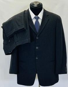 Traje de negocios de diseñador italiano exclusivo para hombre ARMANI COLLEZIONI talla 40 S - Imagen 1 de 10