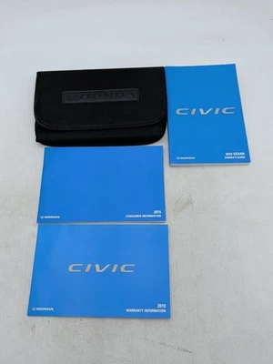 Conjunto manual do proprietário Honda Civic Sedan 2019 com estojo frete grátis  - Imagem 1 de 3