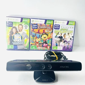 Genuine Official Kinect Sensor for Xbox 360 + 3 Games - Picture 1 of 8