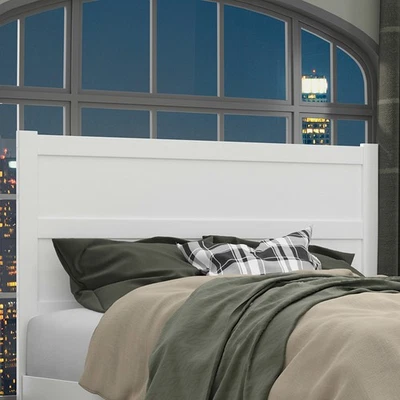Cabecero de madera con panel AFI NoHo Mid-Century Queen blanco Foto 1 de 4