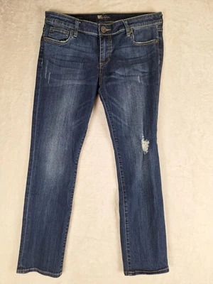 Jeans Kut From The Kloth para mujer 8P Petite Boyfriend tiro medio elástico denim 33x28 Foto 1 de 4