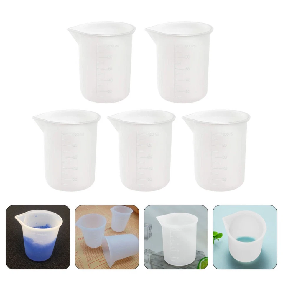 5pcs Measuring Cups Mini Measurement Scale Cups Liquid Bottles - Image 1 of 4