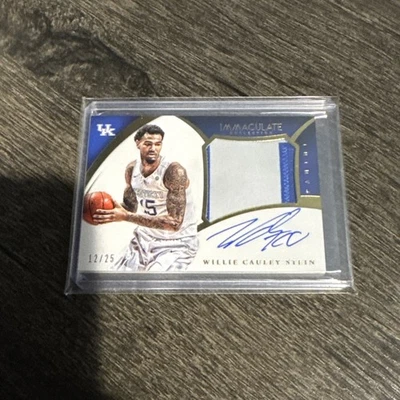 2015-16 Panini Immaculate Collection Ink Willie Cauley-Stein RPA /25 Auto - Image 1 of 2