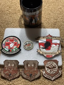 Bagram Air Base Afghanistan Lot Of Collectible Patches Coin And Mug - Picture 1 of 11